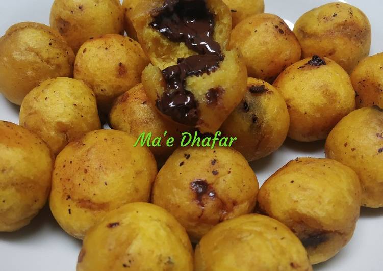 Bola-Bola Ubi Coklat Lumer