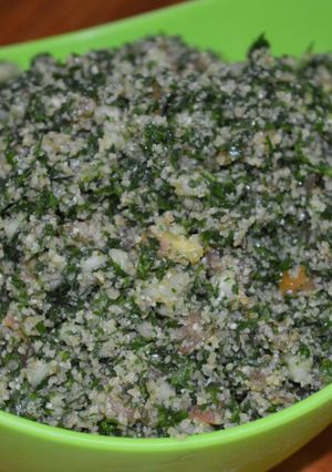Una foto de Tabbule (ensalada Libanesa)