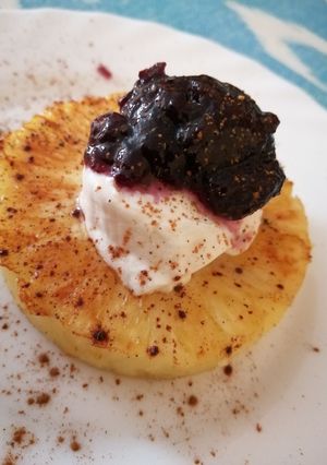 Una foto de Piña con ricotta