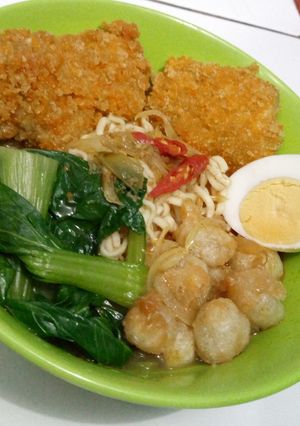 Foto resep Ramen chicken katsu kuah kare