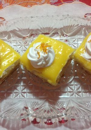 صورة لوصفة ترانش باتسري بكريمة البرتقال 😋😋😋😋