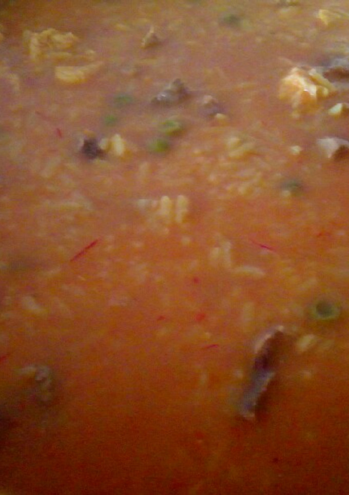Una foto de Arroz con verduras y carne en Monsieur plus