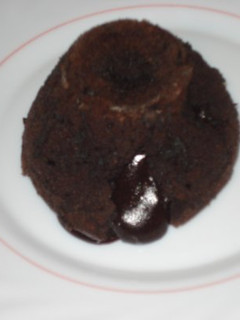 Una foto de Coulant de chocolate