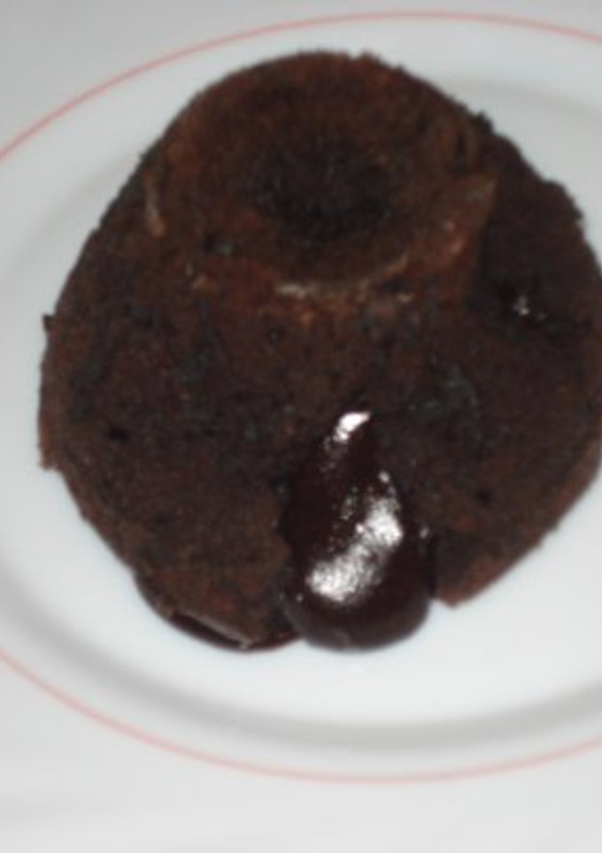 Una foto de Coulant de chocolate