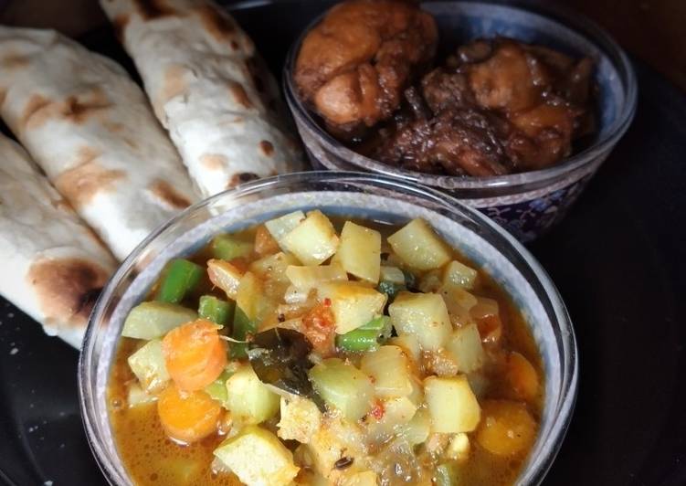 Langkah Mudah untuk Membuat Indian vegetable curry Anti Gagal