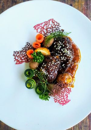 Foto resep Honey Glazed Duck Liver with Sesame Seed