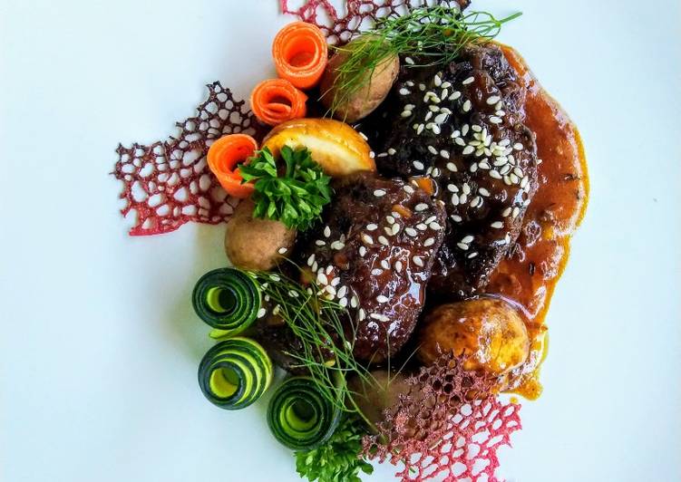 Honey Glazed Duck Liver with Sesame Seed