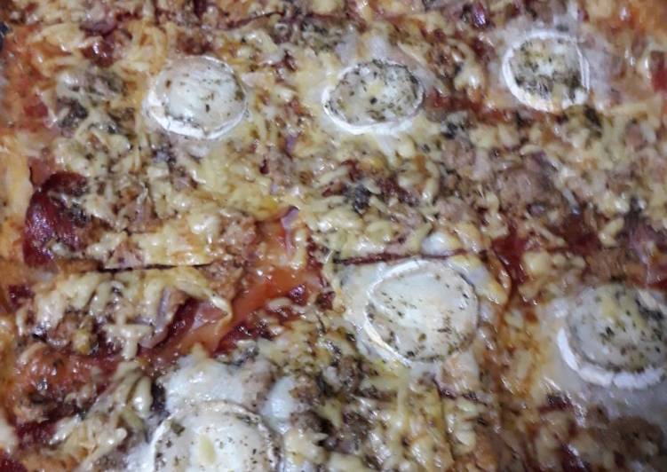 Pizza de tarde lluviosa