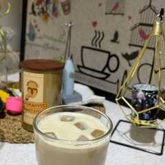 سبانش لاتيه بارد بطريقة بلاك كوفي 😴😋🧋-レシピのメイン写真