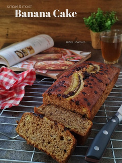 Foto resep Simple & Moist Banana Cake