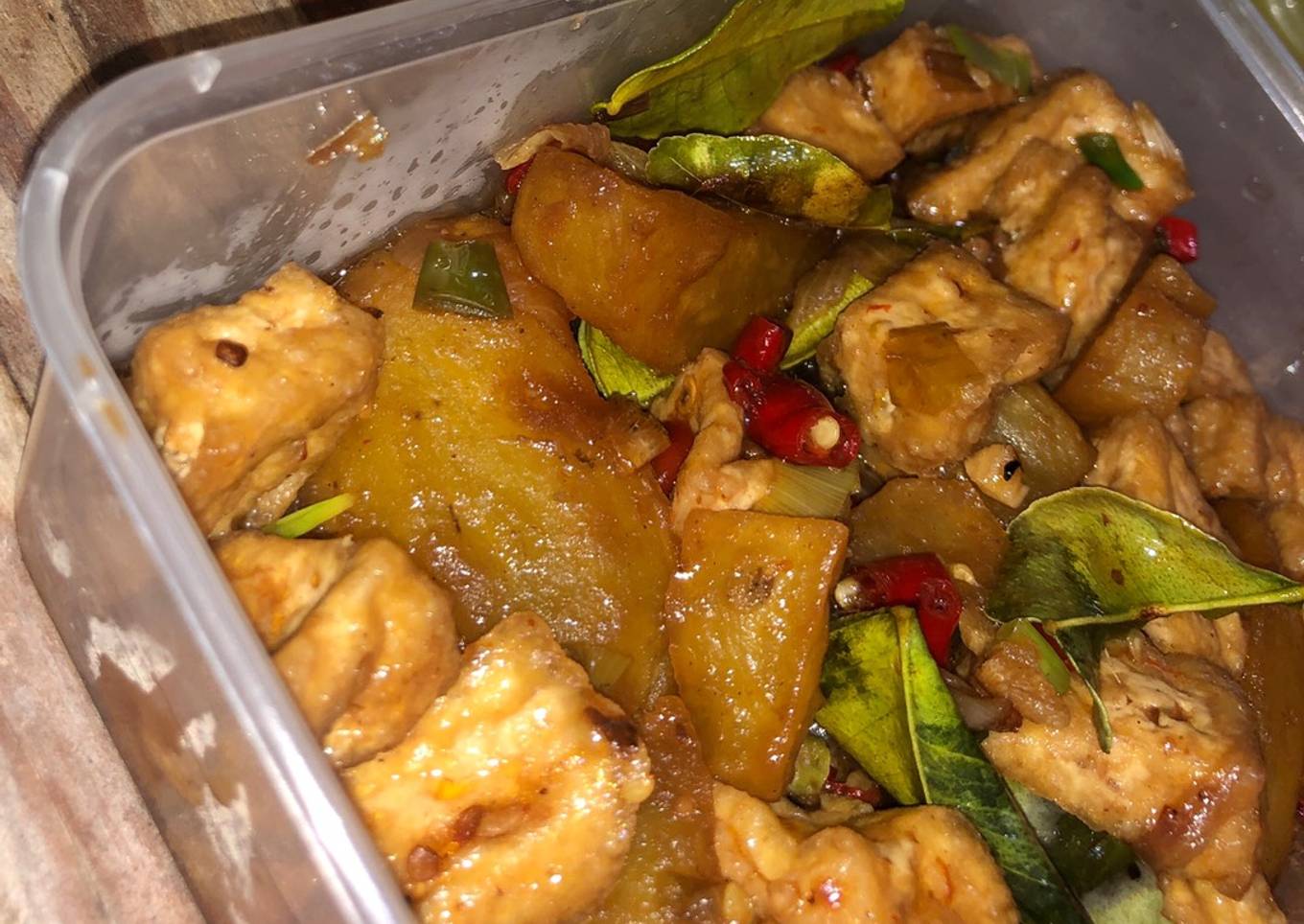 Kentang Tahu Saus Tiram Ala Anak Kos