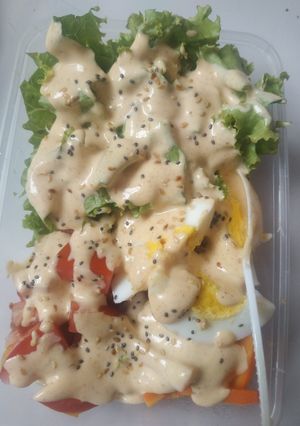 Foto resep Salad Sayur with mayones wijen sangrai #homemade