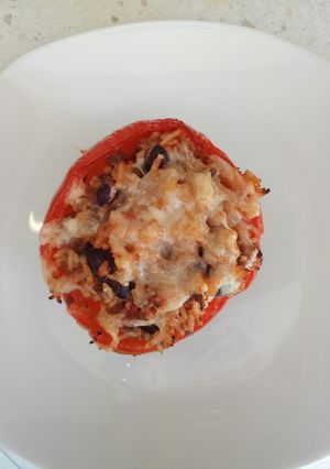A picture of Spicy stuffed peppers :).