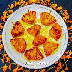 A picture of Grilled Pineapple Chunks.