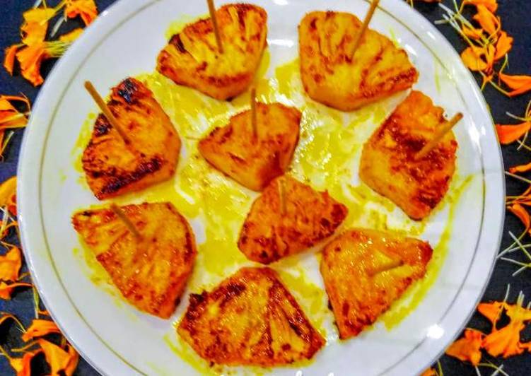 Grilled Pineapple Chunks