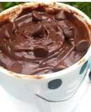Mug Cake De chocolate, normal y Keto! En MICROONDAS
