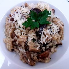A picture of Risotto al funghi.
