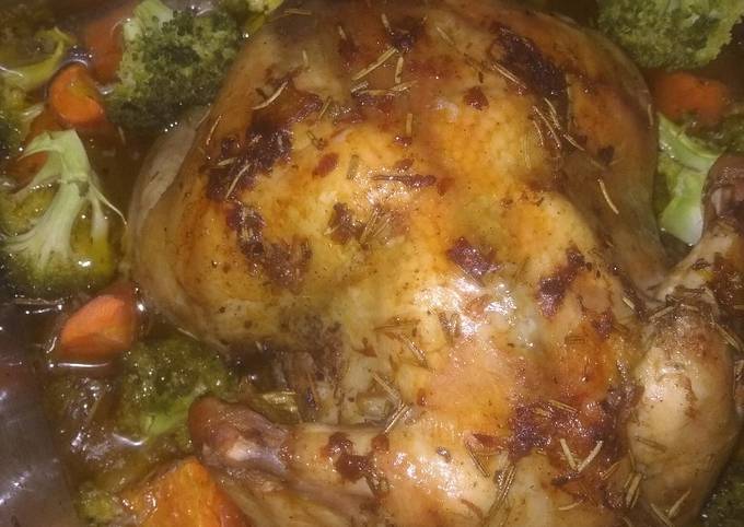 Rosemary Roasted Chicken with veggie (recook)