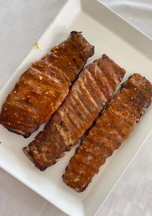 Una foto de Ribs a la parrilla!