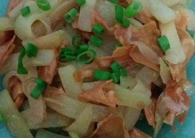 Tumis labu kembang tahu