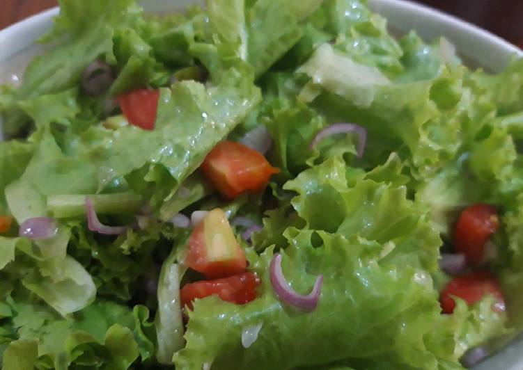 Salad daun selada sambal dabu