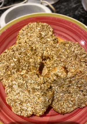 Una foto de Galletas de banana, avena y coco