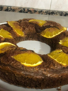 Una foto de Bizcocho Fit de Chocolate 🍫 + Naranja 🍊