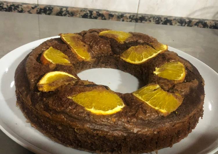 Bizcocho Fit de Chocolate 🍫 + Naranja 🍊