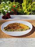 Tortilla de verduras al vapor
