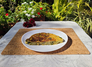 Una foto de Tortilla de verduras al vapor
