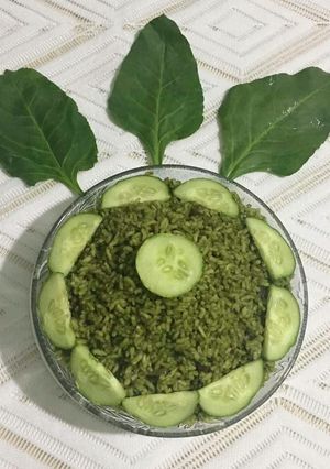 A picture of Spinach Rice.