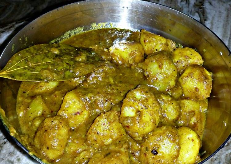 Steps to Make Award-winning Dum aloo with roasted masala