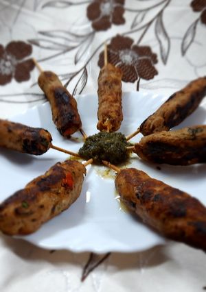 চিকেন শিক কাবাব (chicken sheek kabab recipe in bengali) রেসিপির প্রধান ছবি