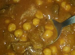 Una foto de Harira plato típico para las fechas de Ramadán