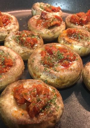 Una foto de Champiñones rellenos de chistorra