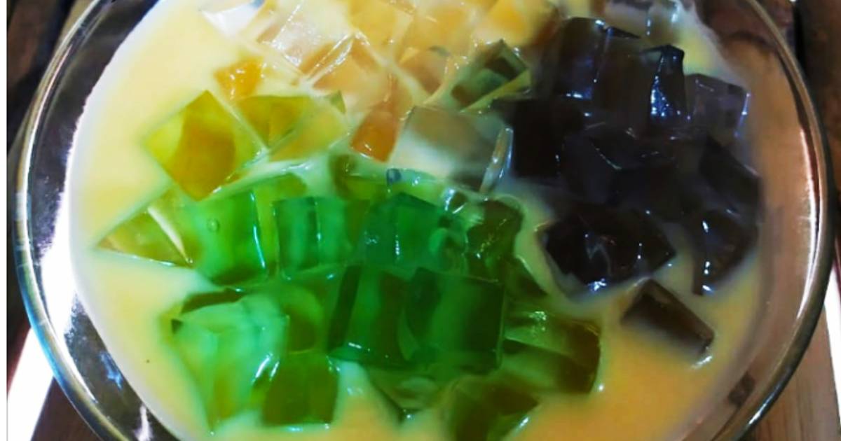 Resep NUTRIJEL KUAH CUSTARD (KAMI DISINI MENYEBUTNYA JELLY-JELLY) Oleh ...