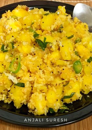 A picture of Tapioca Upma.