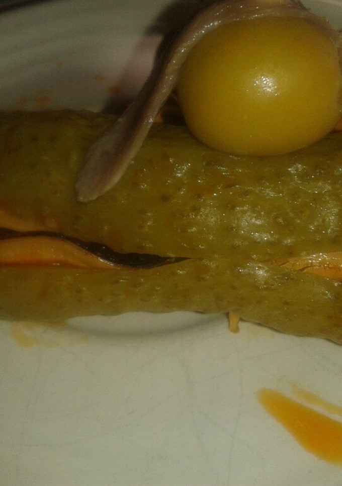 Una foto de Pincho de pepinillo