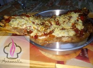 Una foto de Boga a la pizza🐟🍕 al horno 👩‍🍳❤️