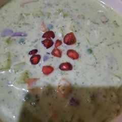 A picture of Yummy vegetable raita.