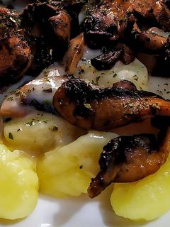 Una foto de ÑOQUIS En Crema de Champigñón🍄...!
