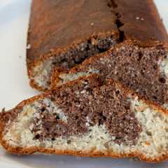 Foto di Plumcake bicolore al cocco e cacao (light)