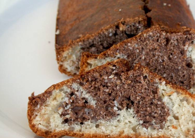 Plumcake bicolore al cocco e cacao (light)