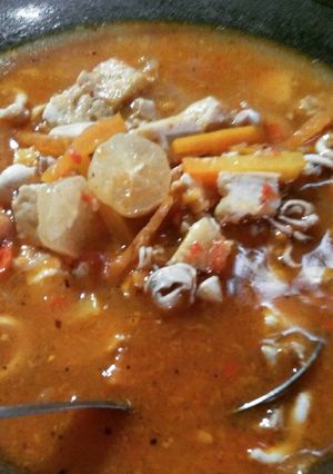 Foto resep Cumi asem pedes