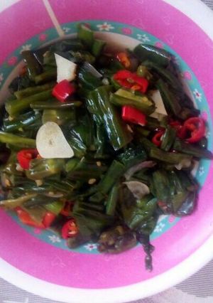Foto resep Tumis genjer pedas ala riva