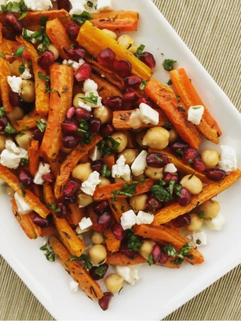 Easy Steps Make Recipes Roasted Carrot Salad with Goat Cheese the  Makes Drooling Tasty.