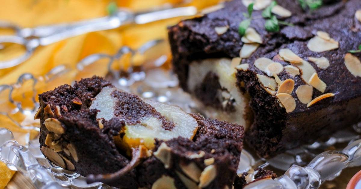 Schokoladen-Mandel-Kuchen mit Birnen Rezept von Hanna S. - Cookpad