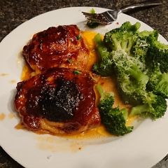 A picture of Baked BBQ Chicken Thighs.
