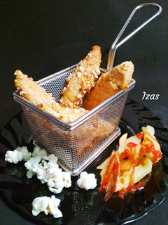 Una foto de Pechugas rebozadas con palomitas