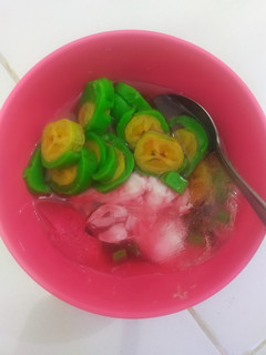 Foto resep Es pisang ijo